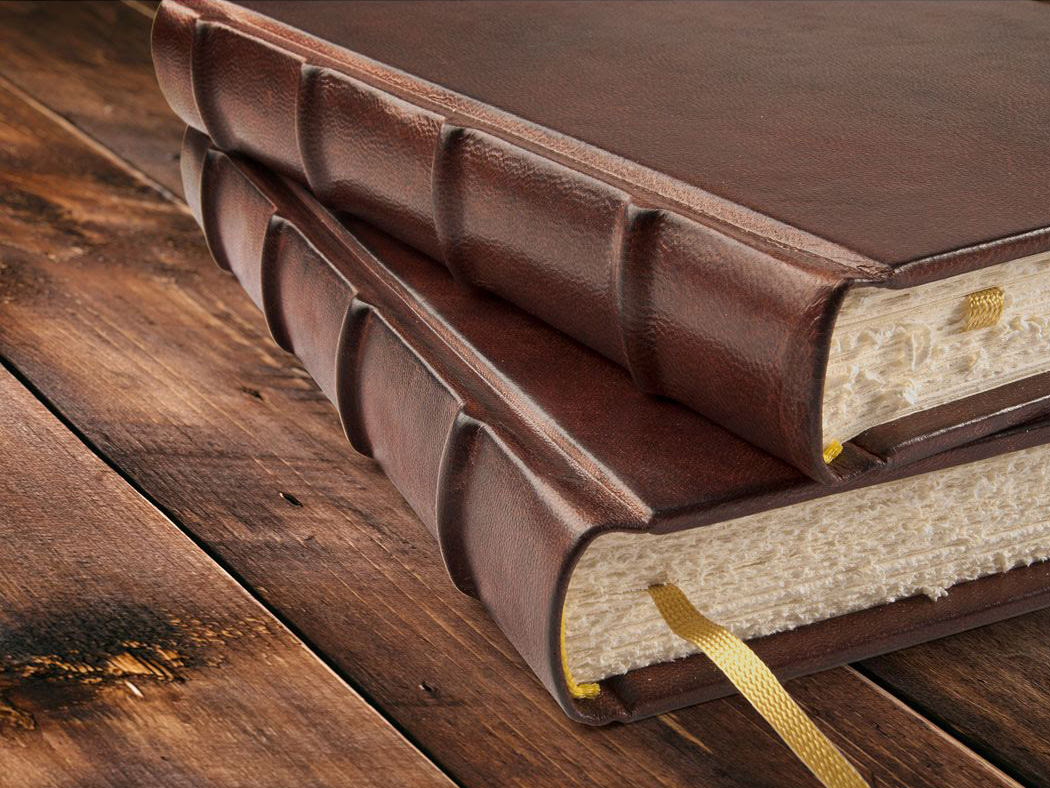 Gjestebok Notatbok Cicero Antikk Lær Brun 180 x 260 mmproduct zoom image #2