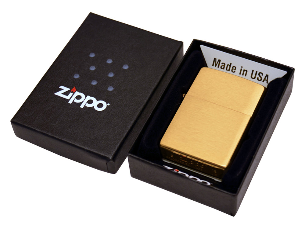 Zippo Brushed Brassproduct zoom image #2