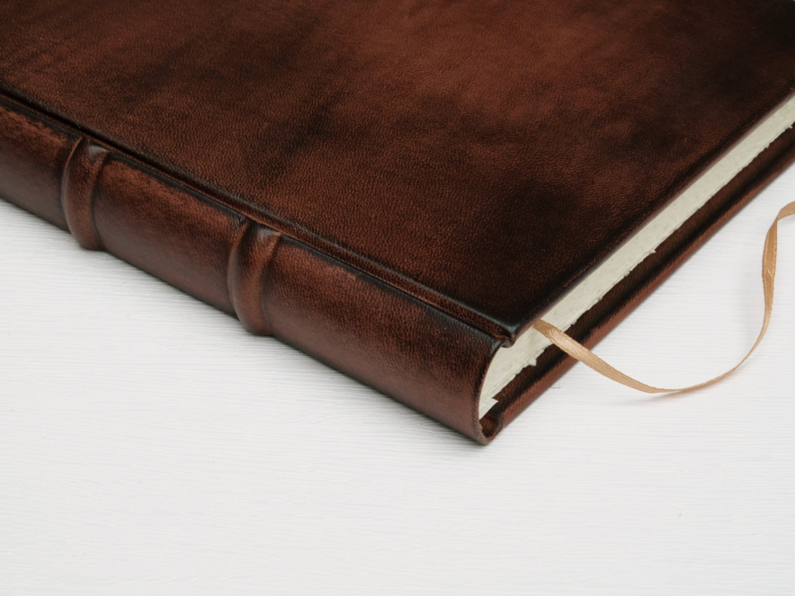 Gjestebok Hyttebok Cicero Antikk Lær Brun 180 x 260 mmproduct image #2