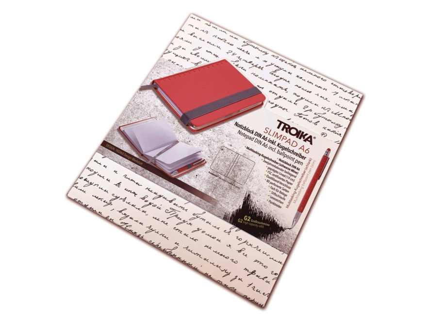 Notatbok A6 & Penn Troika Slimpad Rødproduct image #3