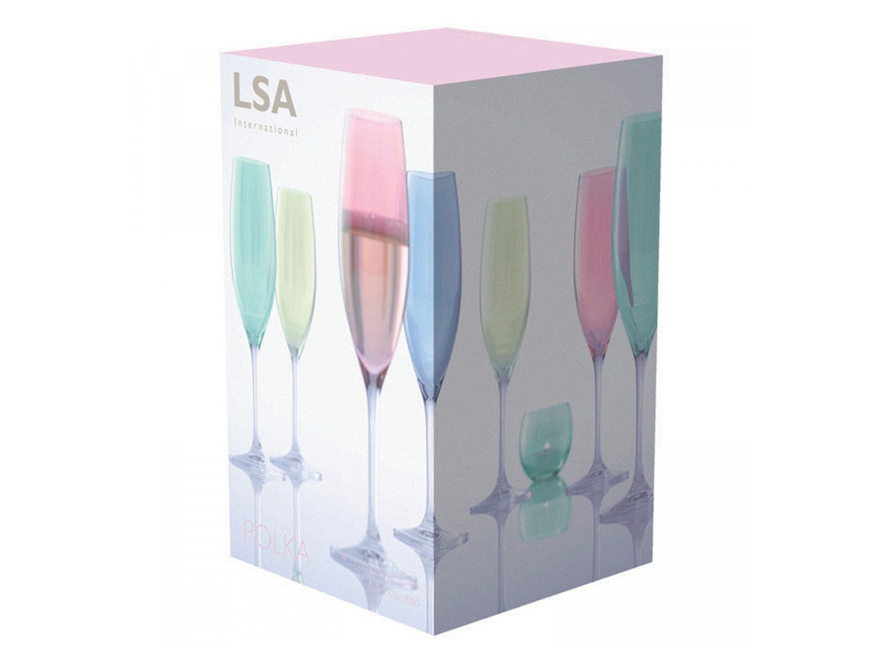 Champagneglass LSA Polka Pastel 4-pakkproduct image #2