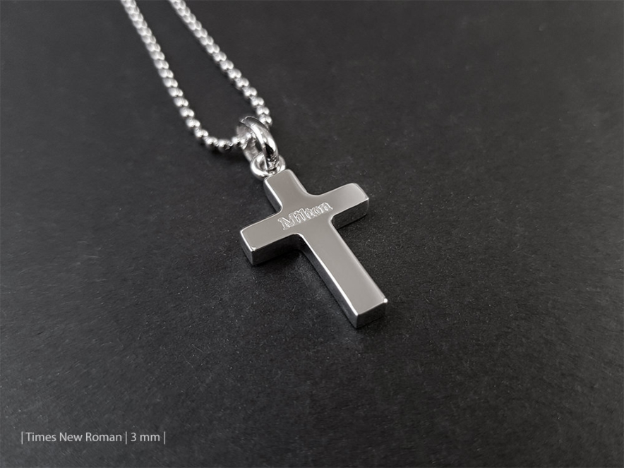 Halskjede Kors Sølv Mennproduct image #3