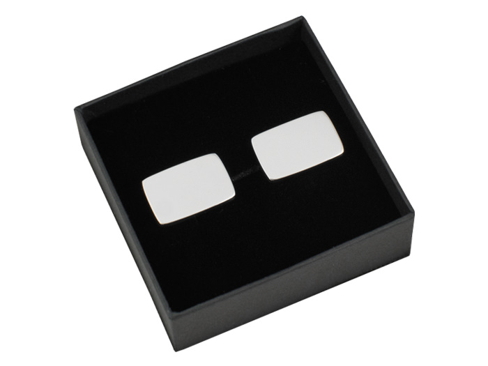 Mansjettknapper Milano Silver Rectangleproduct image #1