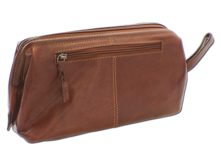 Toalettmappe Herre Lær Brun B Awayproduct image #3