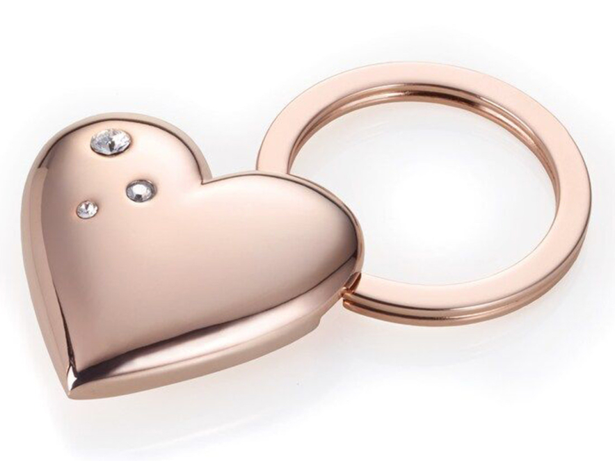 Nøkkelring Hjerte Troika Shiny Rose Swarovskiproduct image #1