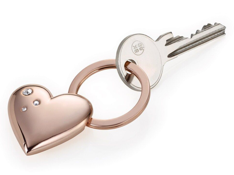 Nøkkelring Hjerte Troika Shiny Rose Swarovskiproduct image #2