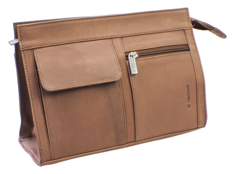 Toalettmappe Pfeilring Single Brown Leatherproduct image #1