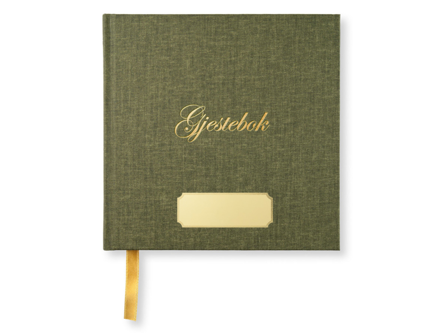 Gjestebok Paperstyle Grønn 185 x 185 mmproduct image #1