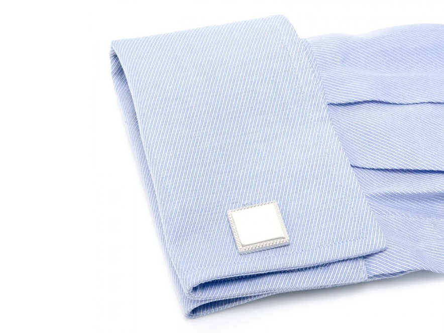 Mansjettknapper Ox & Bull Silver Squareproduct image #5