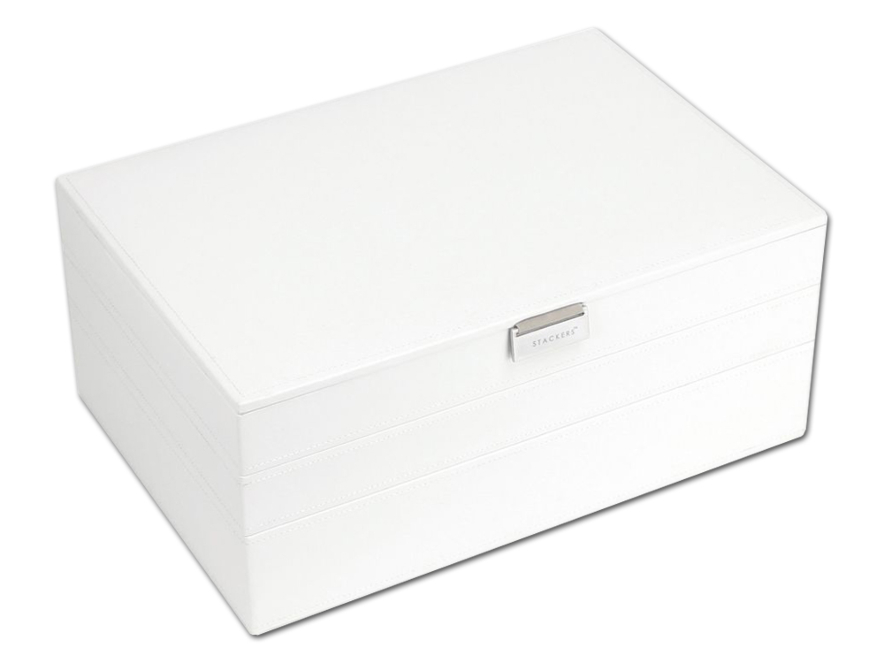 Smykkeskrin Stackers Supersize 3-sett Hvitproduct image #1