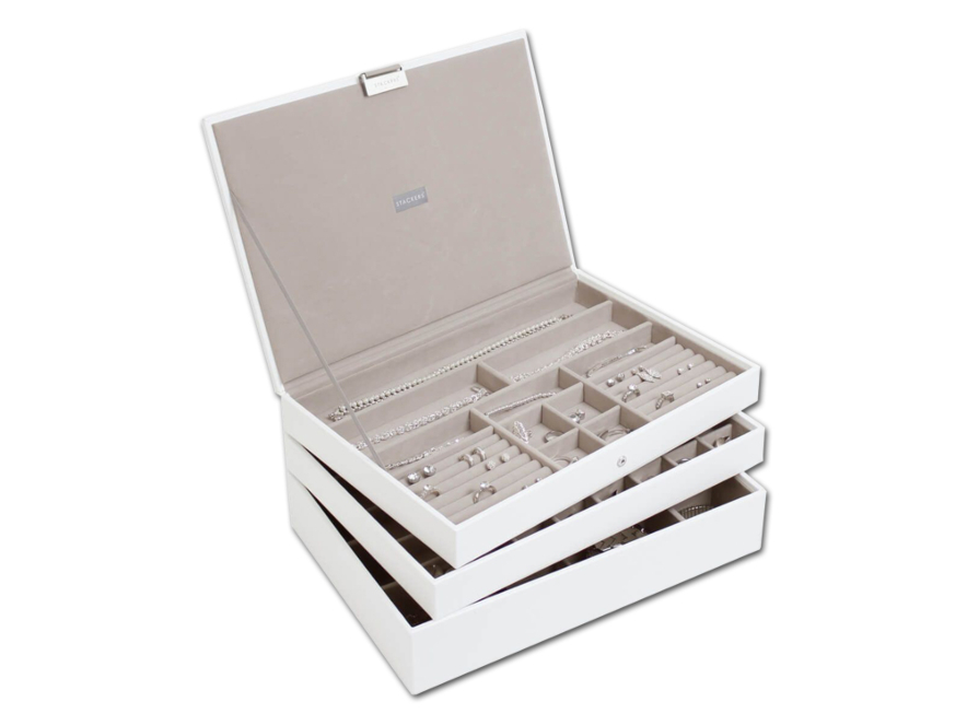 Smykkeskrin Stackers Supersize 3-sett Hvitproduct image #2