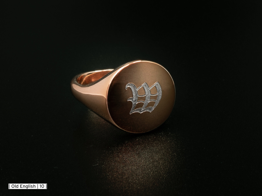 Vittorio Signetring Herre Justerbar Rose Gullbelagt 925 Sterling Sølvproduct image #2