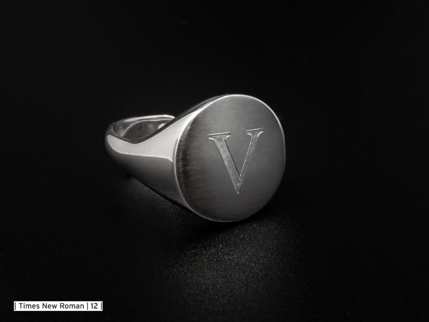Vincenzo Signetring Herre Justerbar 925 Sterling Sølv WRHproduct image #2