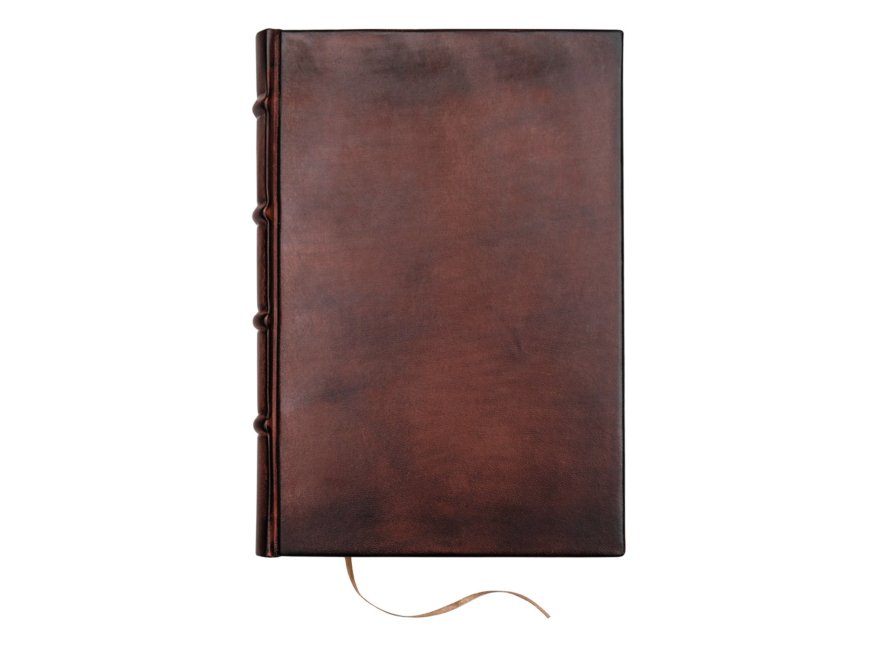 Gjestebok Hyttebok Cicero Antikk Lær Brun 180 x 260 mmproduct image #1