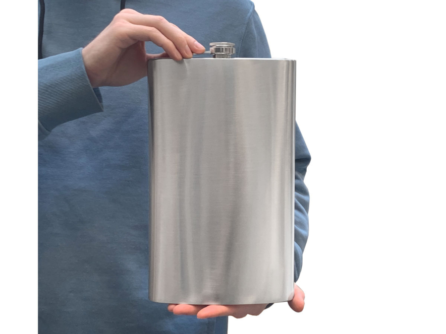 Stor Lommelerke Steel Flask Jumboproduct image #1