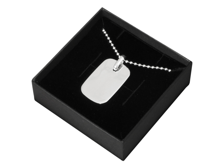 Halskjede ID Tag Sølvproduct image #1