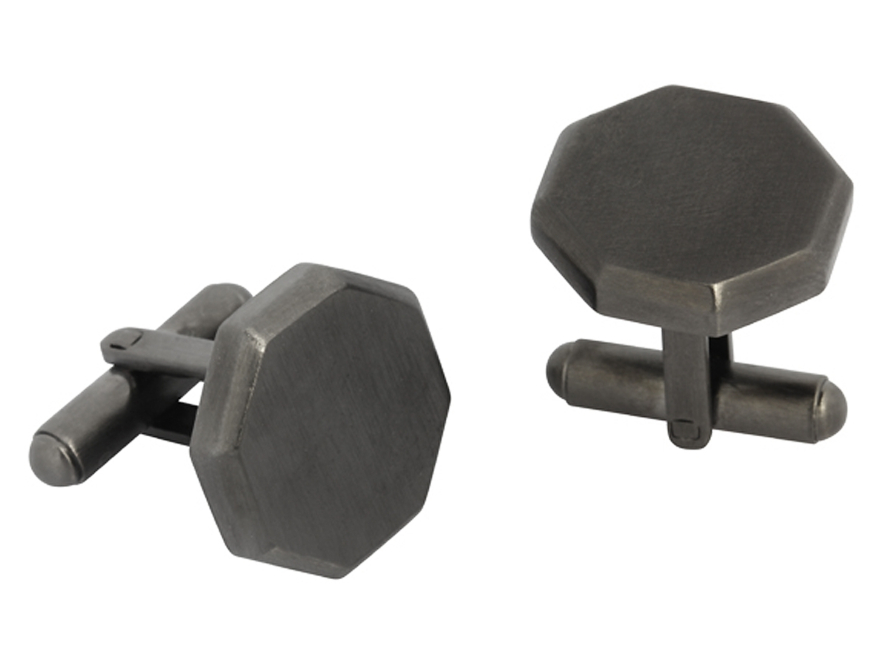 Mansjettknapper Octagon Gun Metalproduct image #1