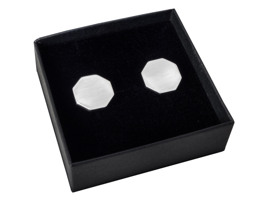 Mansjettknapper Milano Silver Octagonproduct image #1