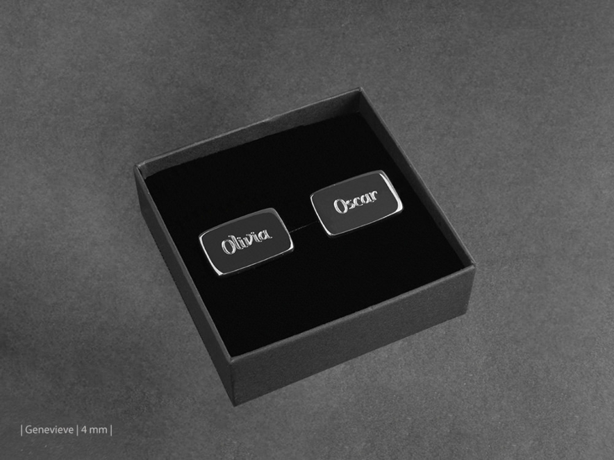 Mansjettknapper Milano Silver Rectangleproduct image #3
