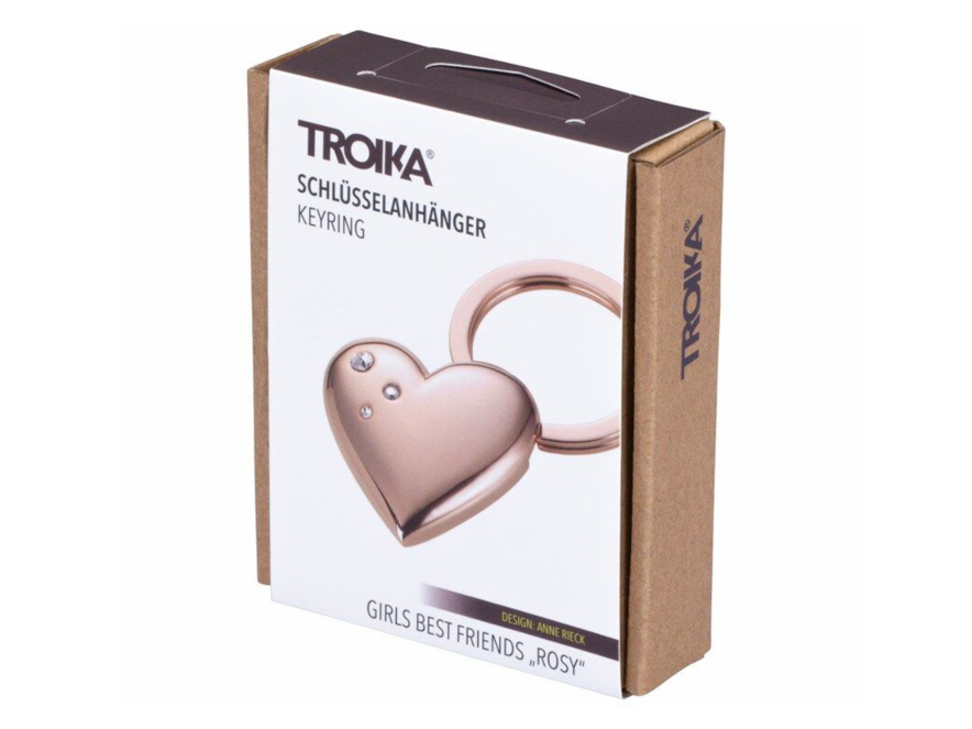 Nøkkelring Hjerte Troika Shiny Rose Swarovskiproduct image #3
