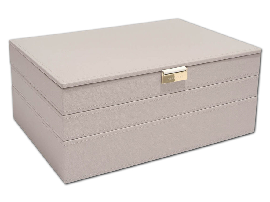 Smykkeskrin Stackers Supersize 3-sett Beigeproduct image #1