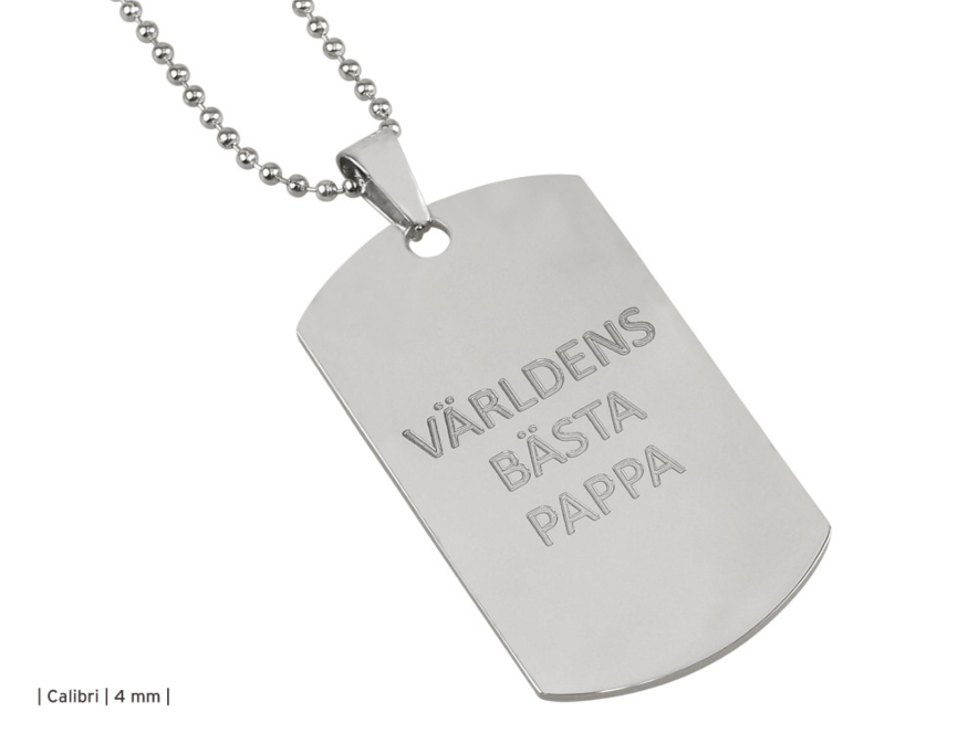 Halskjede Steel Tag Largeproduct image #2