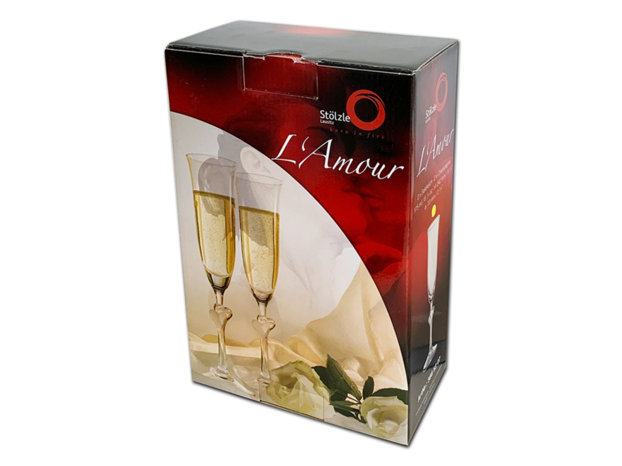 Champagneglass Hjerte L Amour Sweetheart 2-pakkproduct image #2