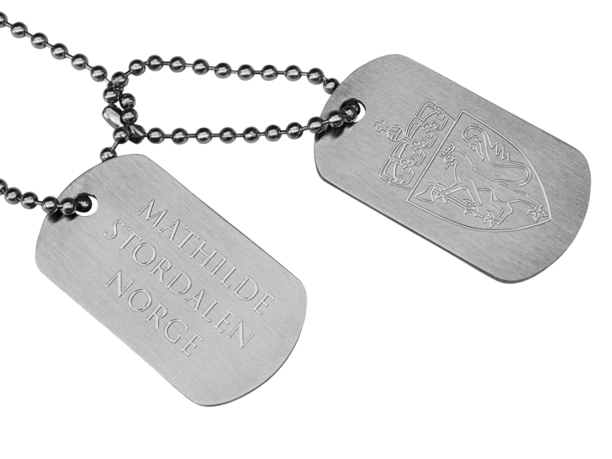 Dogtags Private Steel Norwegian Coat of Armsproduct image #1