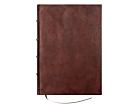 Gjestebok Hyttebok Cicero Antikk Lær Brun 260 x 360 mmproduct thumbnail #1