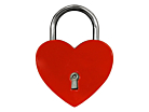 Kjærlighetslås Heart Red 44 mmproduct thumbnail #1