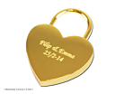 Kjærlighetslås Heart Golden 44 mmproduct thumbnail #2