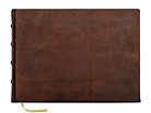 Gjestebok Hyttebok Cicero Vintage Lær Brun 300 x 210 mmproduct thumbnail #1