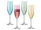 Champagneglass LSA Polka Pastel 4-pakkproduct thumbnail #1