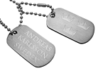 Dogtags Private Steel Tre Kronerproduct thumbnail #1