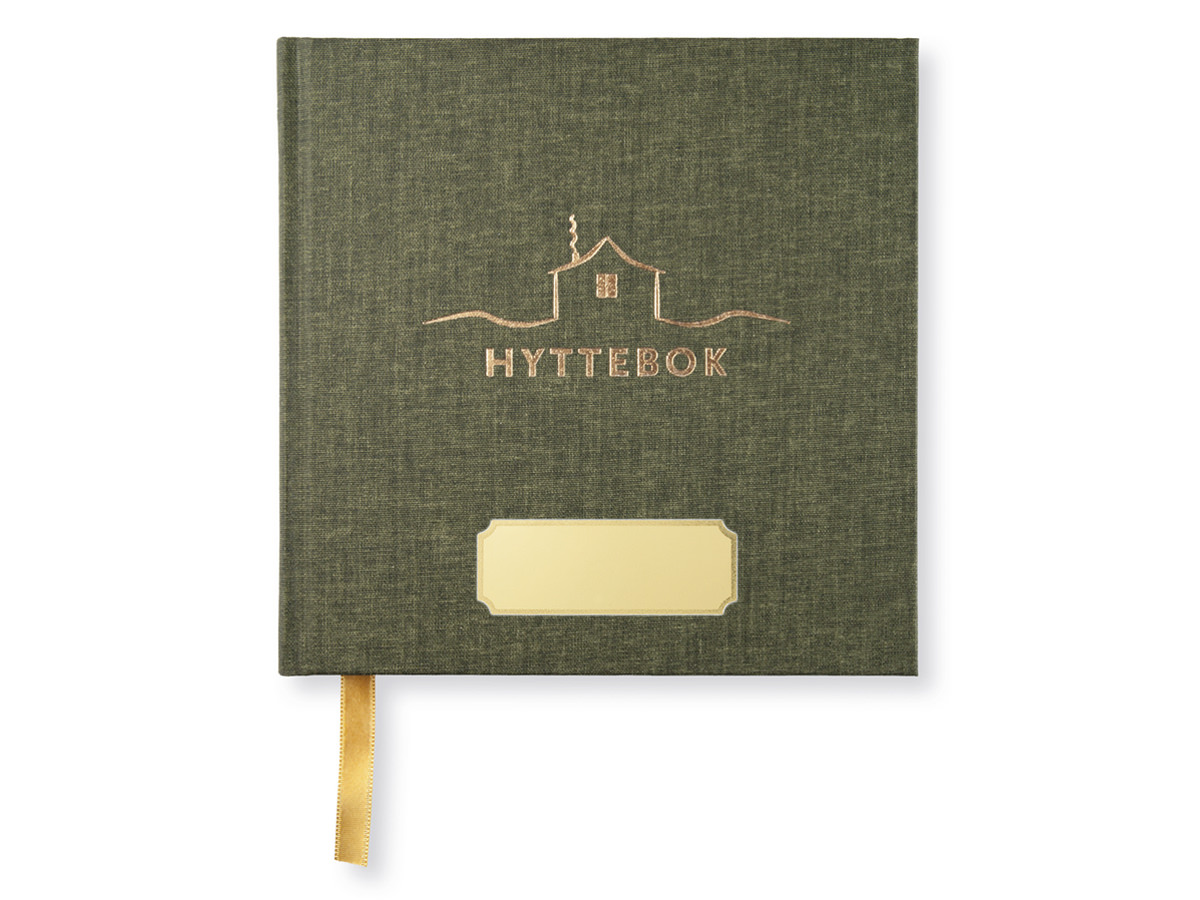 Hyttebok Paperstyle Grønn 185 x 185 mmproduct zoom image #1