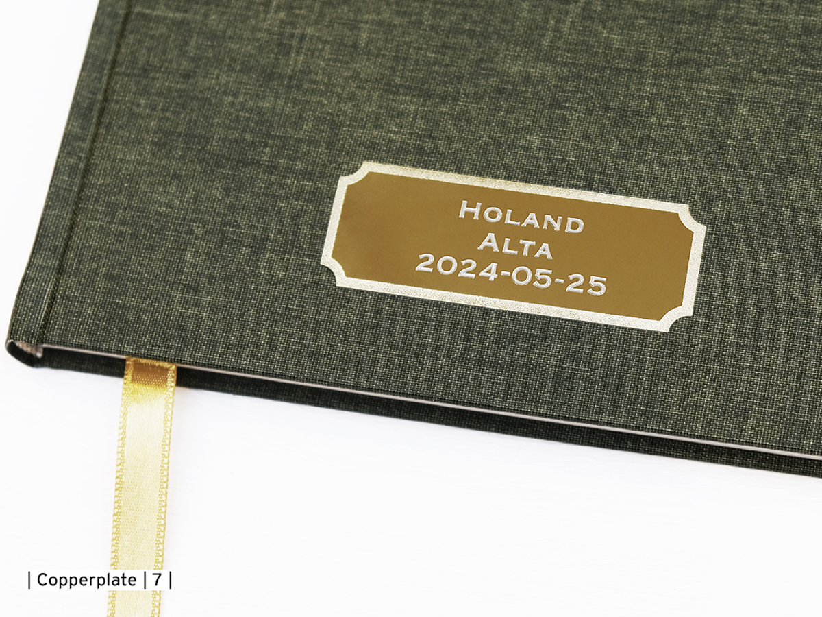 Hyttebok Paperstyle Grønn 185 x 185 mmproduct zoom image #3
