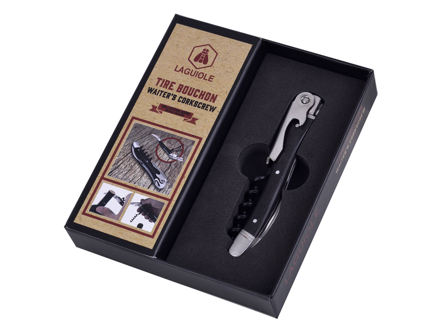 Product Image for Korketrekker Laguiole Black Wood