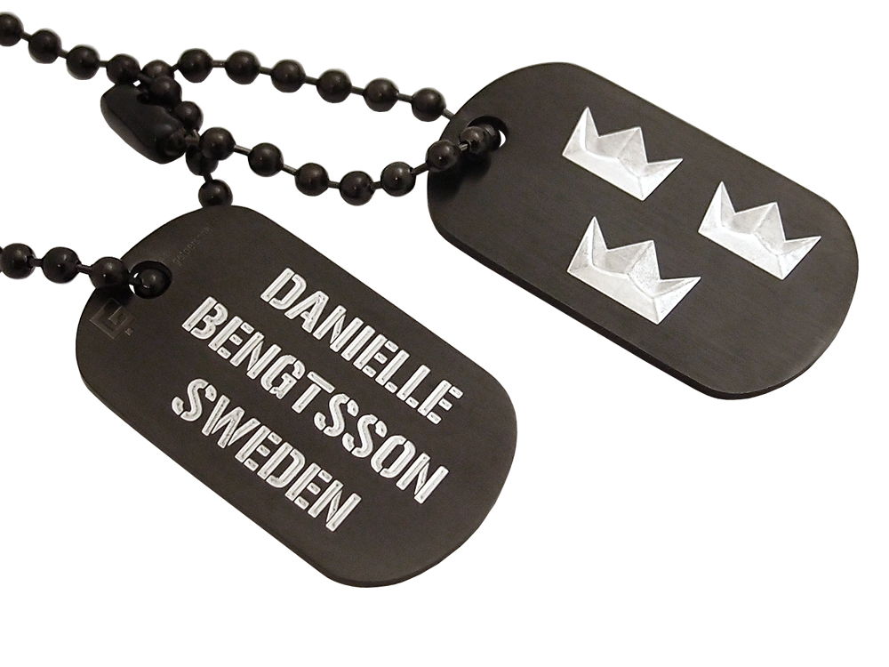 Dogtags Private Steel Black Tre Kronerproduct zoom image #1