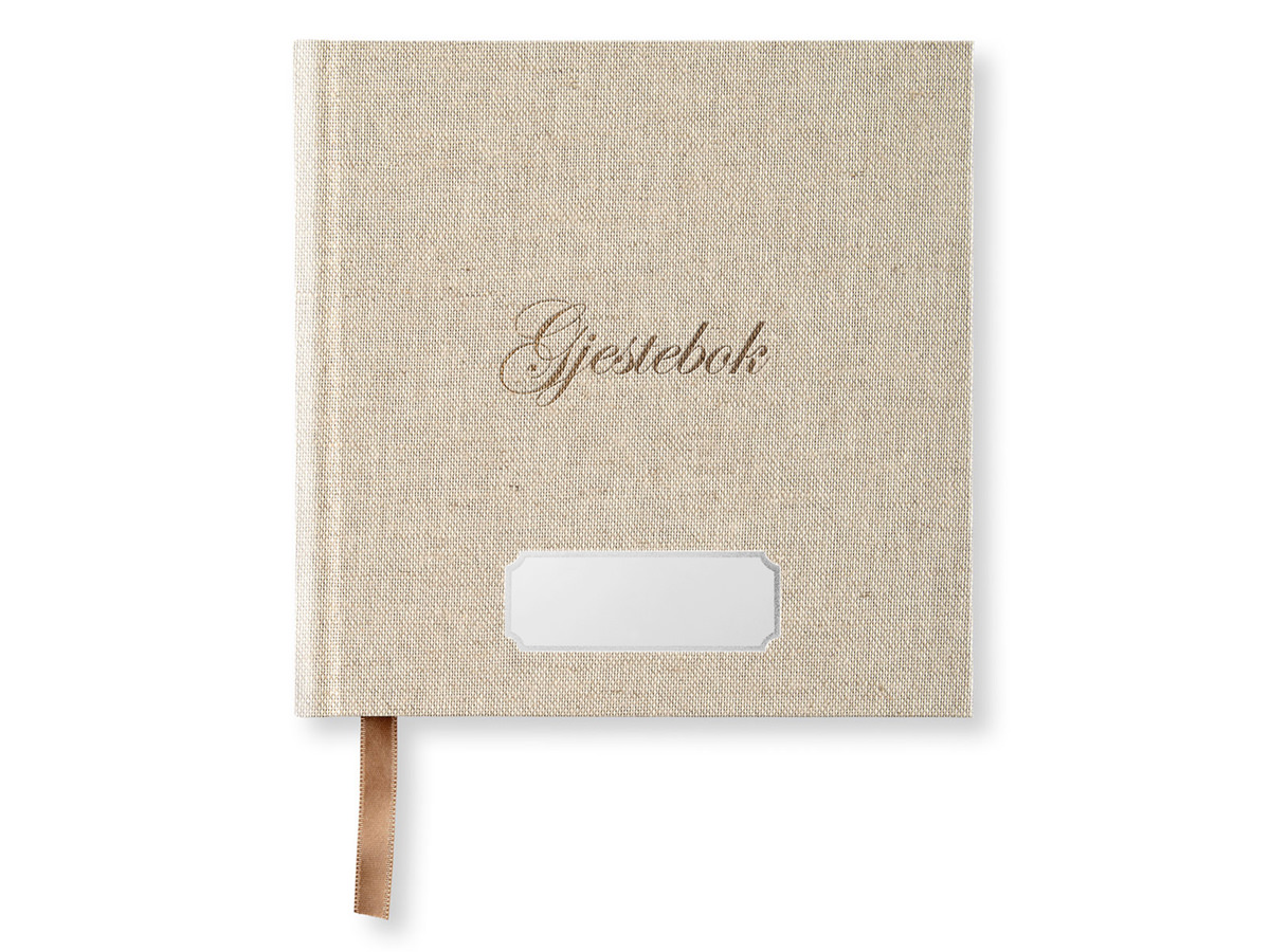 Gjestebok Paperstyle Beige 185 x 185 mmproduct zoom image #1