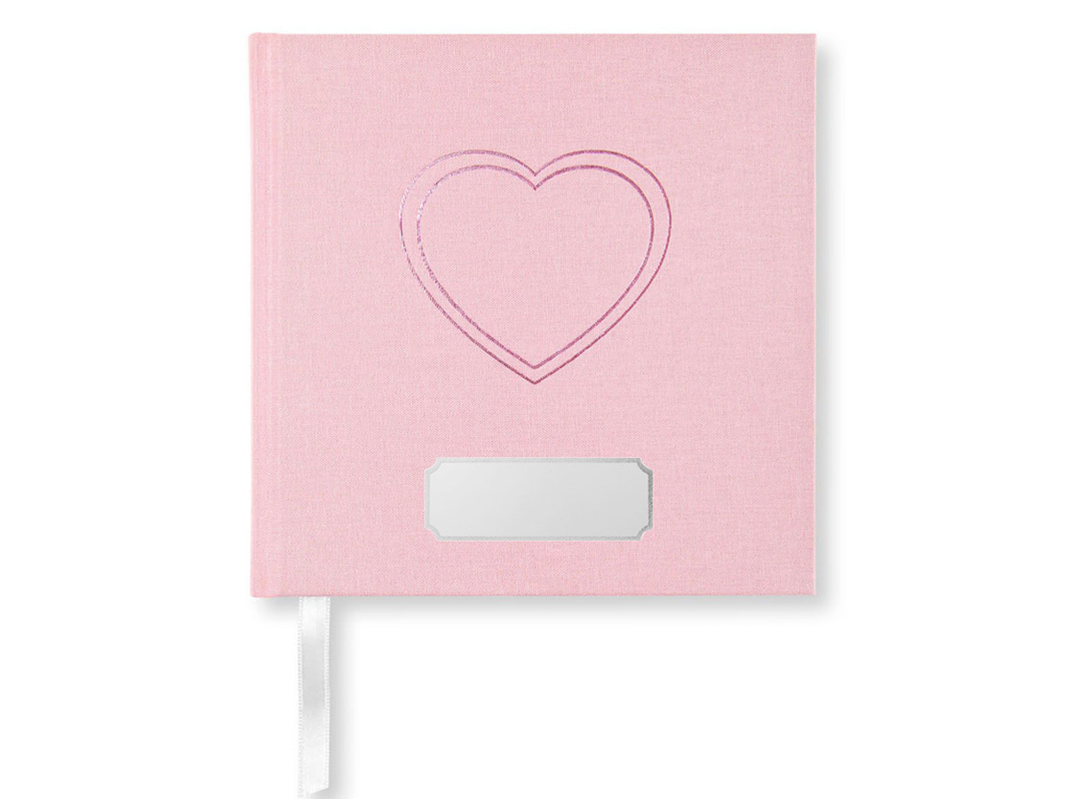 Gjestebok Notatbok Paperstyle Rosa Hjerte 185 x 185 mmproduct zoom image #1