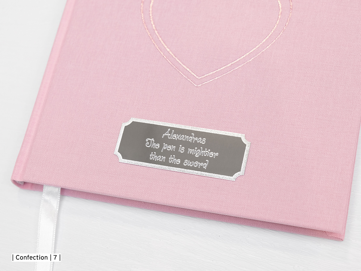 Gjestebok Notatbok Paperstyle Rosa Hjerte 185 x 185 mmproduct zoom image #2