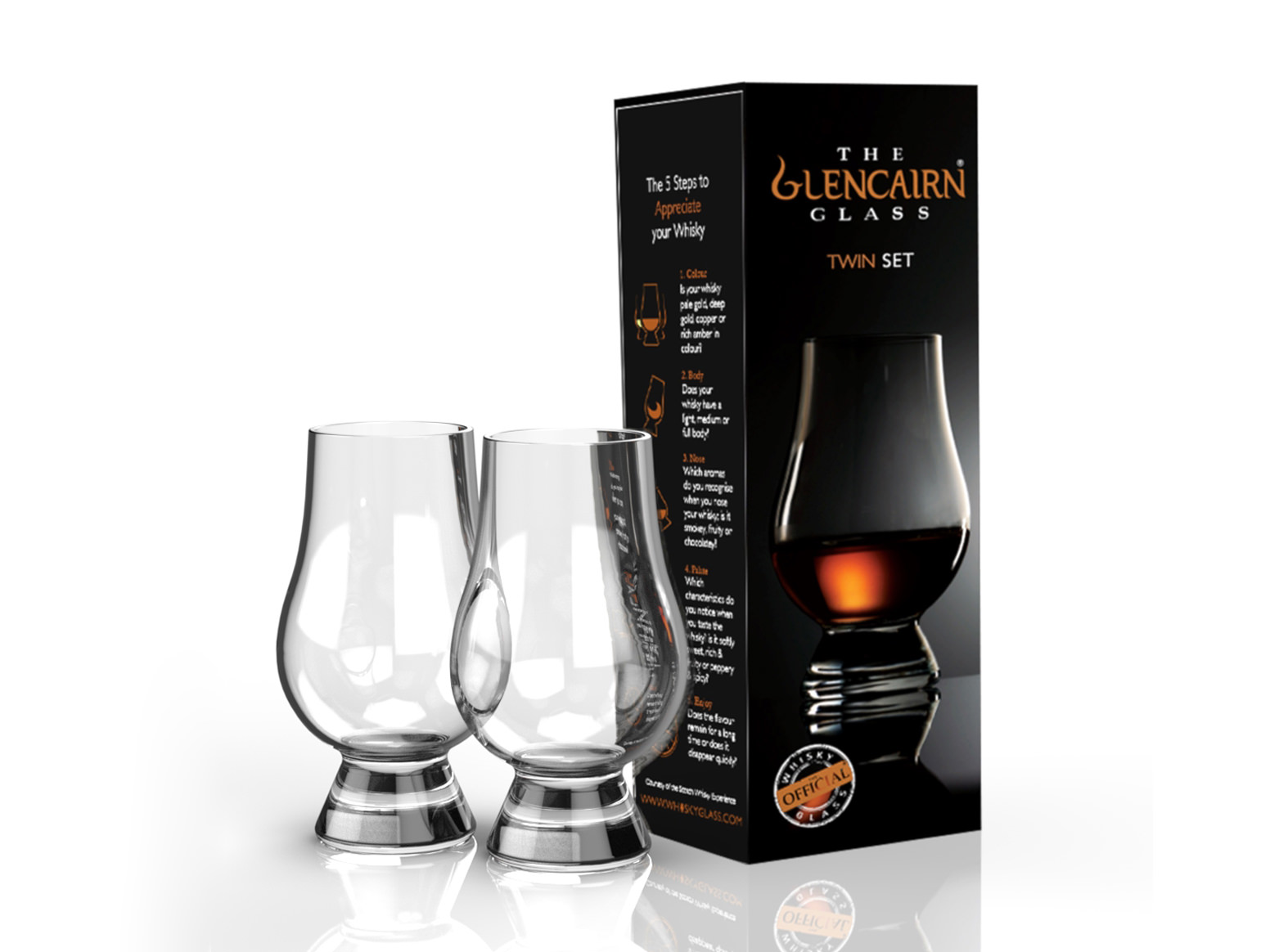 Whiskyglass Glencairn 20 cl Twin 2-pakkproduct zoom image #1