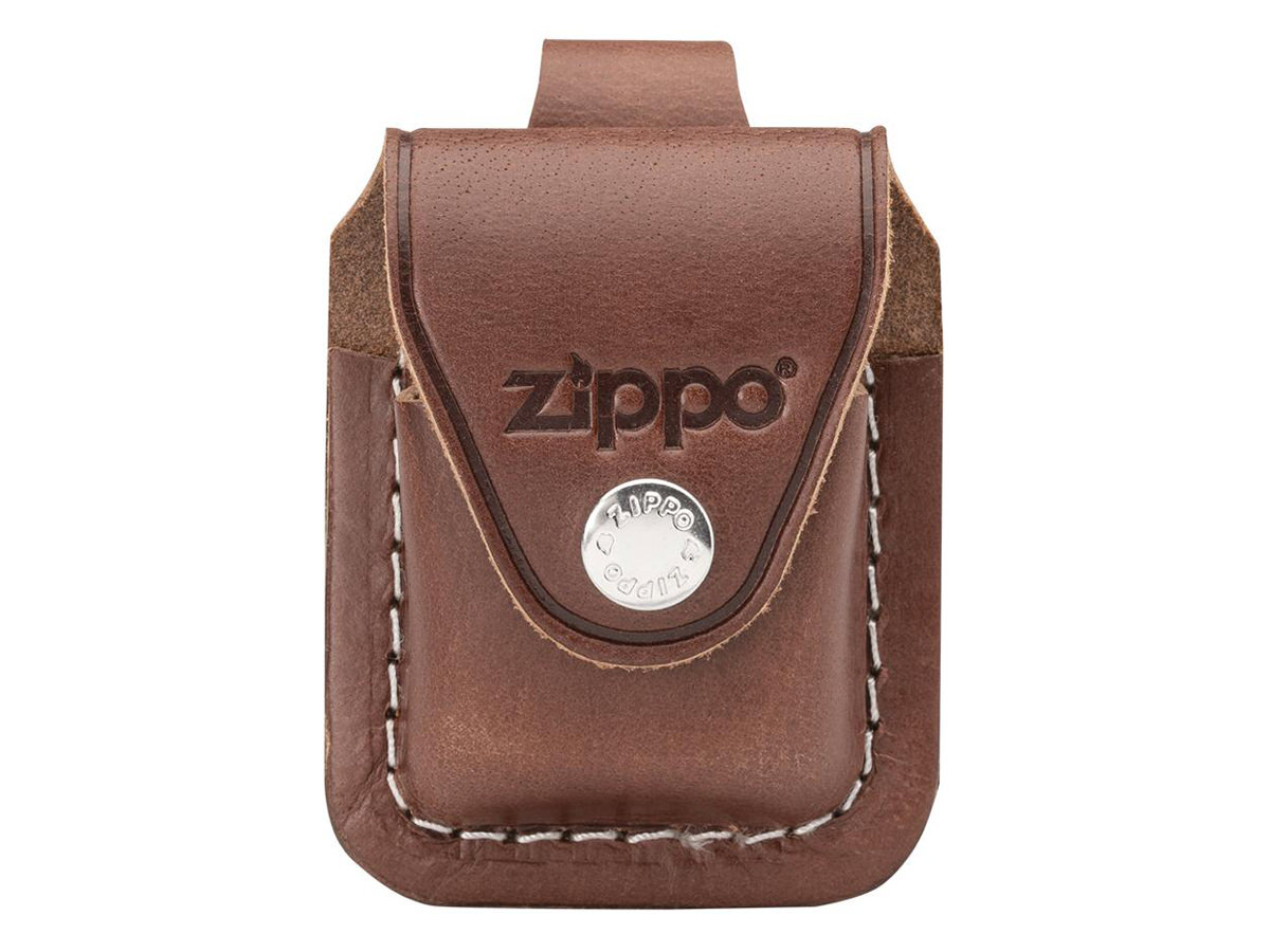 Zippo Holder Clip Lær Brunproduct zoom image #1